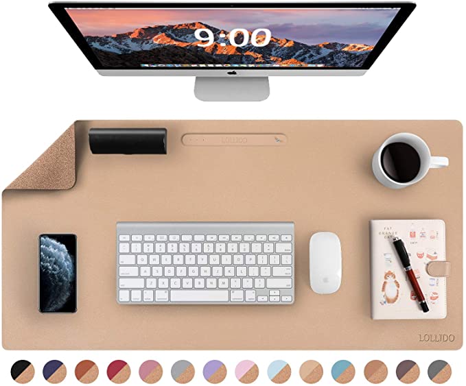 Leather Dual Sided Desk Pad - 15 Pretty Home Office Must Haves to Boost Style and Productivity; When it comes to home office design, the right tools for the job are essential. Here are 15 pretty must have items to help you stay organized, productive and stylish.