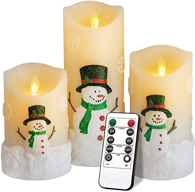 25 Christmas Decor Best Sellers on Amazon that Buyers are Obsessing Over;  Flameless Christmas Candles