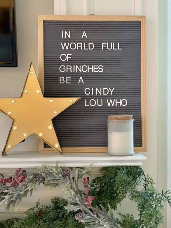 25 Christmas Letter Board Ideas Guaranteed to Make You Smile; Want to have some fun with your family or friends this holiday season? Try some of these unique Christmas letter boards. From cute to funny, these ideas are sure to brighten up your holidays.
