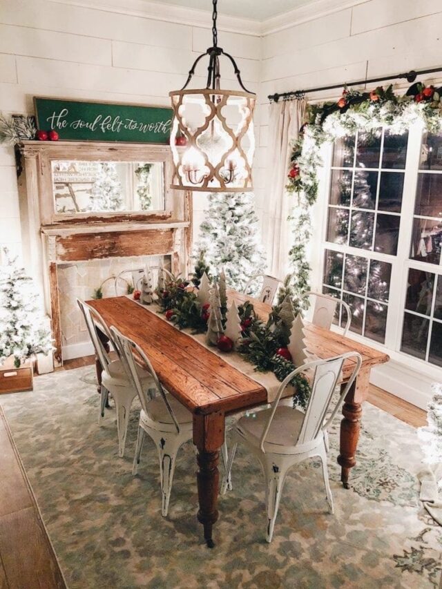 15 Gorgeous Farmhouse Christmas Table Setting Ideas - NP
