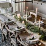 Gorgeous Farmhouse Christmas Table Setting Ideas You'll Want to Copy! - Here are simple yet elegant tablescapes for your to recreate this year! Centerpieces, dishware, lighting and more!