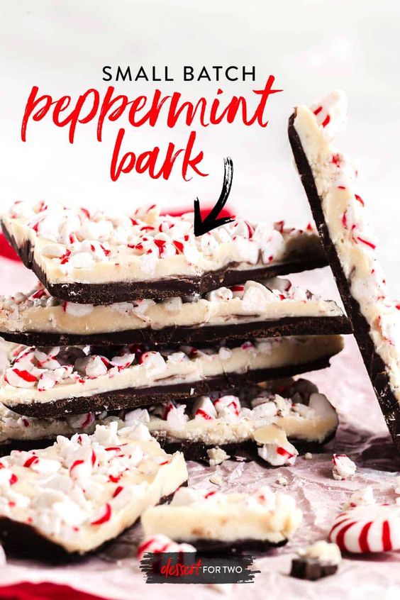 Peppermint Bark - 5 Inexpensive No Bake Christmas Desserts to Impress Your Friends and Family! - If you don’t have time to bake this Christmas, these inexpensive no bake festive desserts are the way to go. Some of my favorite recipes are here.
