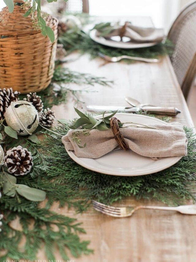 15 PRETTY FARMHOUSE CHRISTMAS TABLE SETTING IDEAS Nikki's Plate