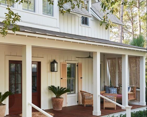 Beautiful Farmhouse Front Porches