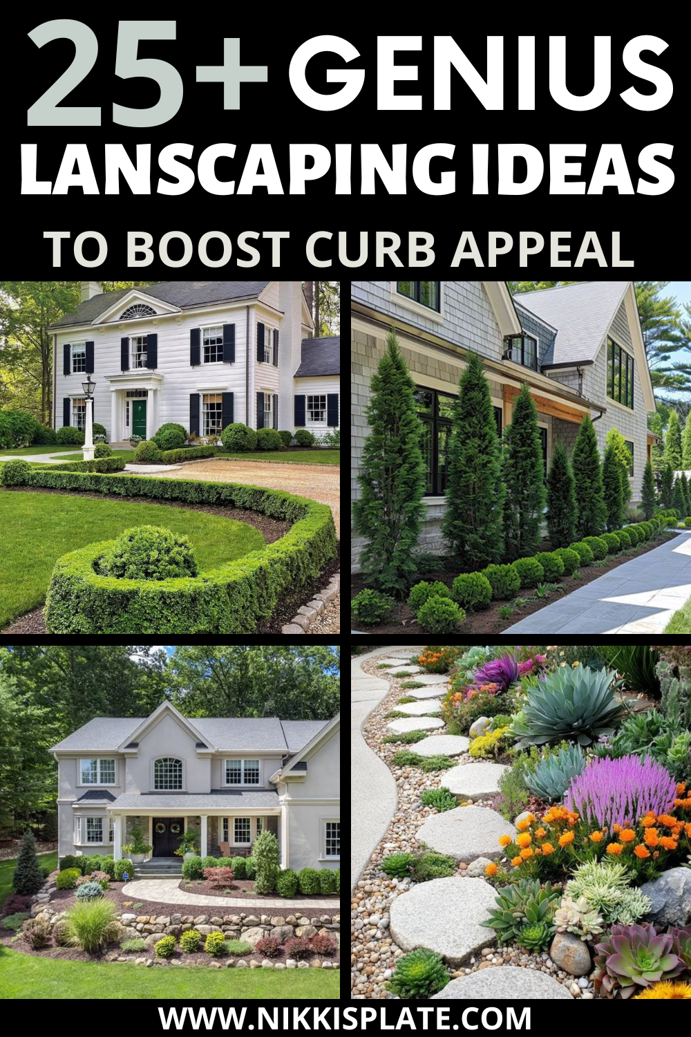 Boost your curb appeal fast with these 25 genius landscaping ideas for the front of your house 🌿 From evergreen privacy rows and perfectly trimmed boxwoods to layered stone borders, colorful flower beds, and modern foundation plantings — this roundup is packed with inspiration for every home style. Whether you love classic colonial charm, modern farmhouse vibes, or low-maintenance landscaping, you’ll find simple upgrades that make a huge impact.
Click through for easy, beautiful ideas to transform your front yard and create a welcoming first impression ✨
#LandscapingIdeas #CurbAppeal #FrontYardLandscaping #HomeExterior #GardenInspiration