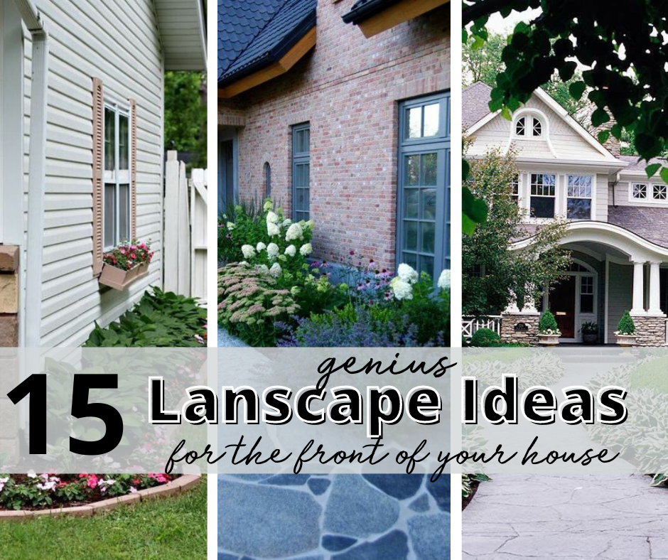 15 Landscaping Ideas for Front of House; A collection of ideas to help you transform your front yard into a masterpiece.