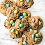 Mini Eggs Cookies - 25 Creative Leftover Mini Eggs Recipes to Try This Easter; delicious and sweet recipes using extra Cadbury mini eggs - Baked goods, sweets, and cakes!