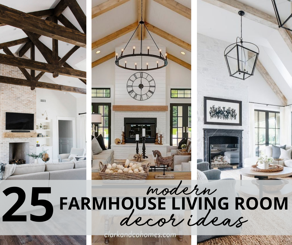 25 Modern Farmhouse Living Room Decor, Modern Farmhouse Home Ideas