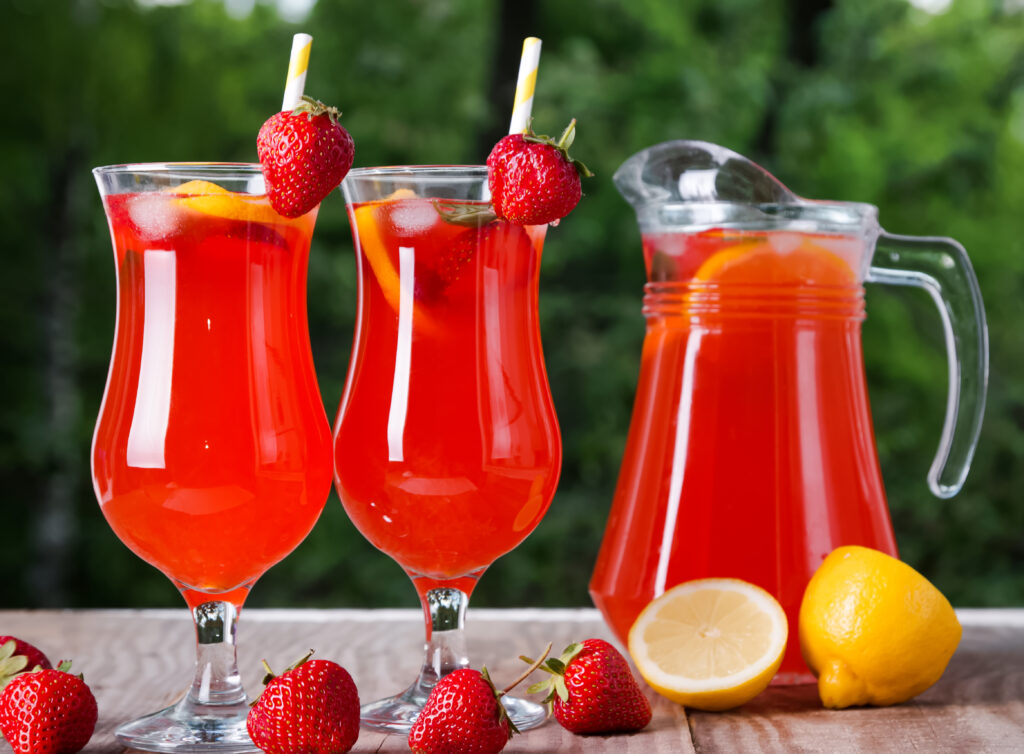Homemade Strawberry Lemonade Recipe; The perfect homemade strawberry lemonade recipe for summer. Tips for the best way to create strawberry lemonade at home!