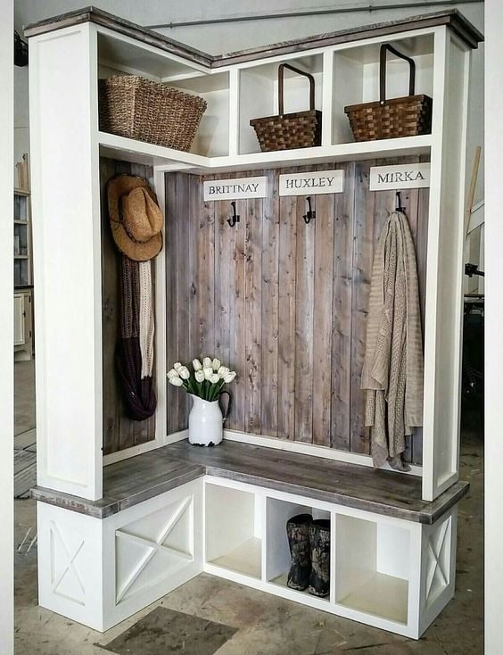 39 Tips to Decorate a Mudroom on a Budget; Learn how to transform your mudroom into a warm and inviting space that you will love! 