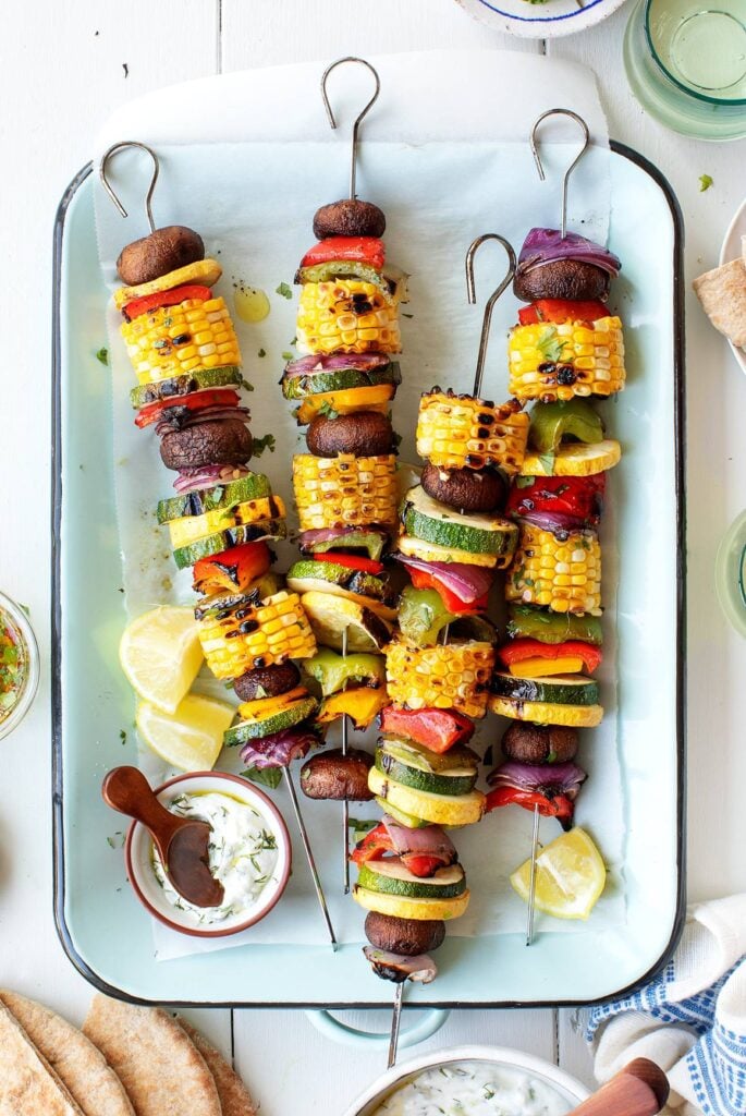 grilled vegetables - What to Serve with Shredded BBQ Chicken; here are food + drink recipes and ideas to pair with your favourite shredded BBQ chicken!