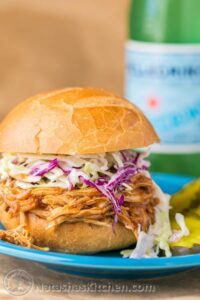 What to Serve with Shredded BBQ Chicken; here are food + drink recipes and ideas to pair with your favourite shredded BBQ chicken!