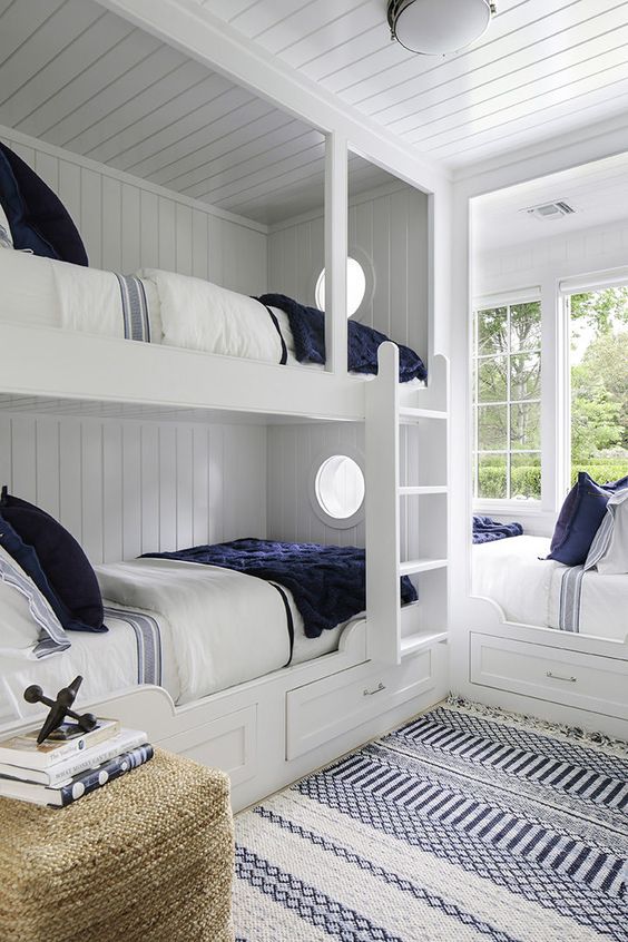 30 Bunk Room Ideas for Adults; Wondering what to do with that empty room? Here are 30 fun bunk room ideas for adults that are perfect for guests or parties!