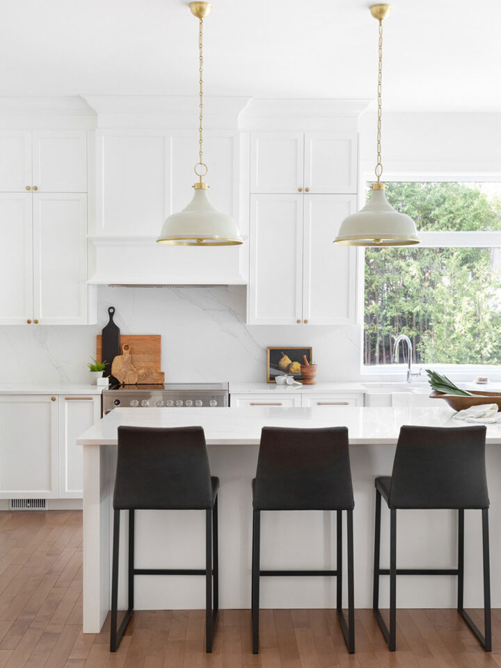 35 Beautiful White Kitchen with Brass Hardware Nikki's Plate