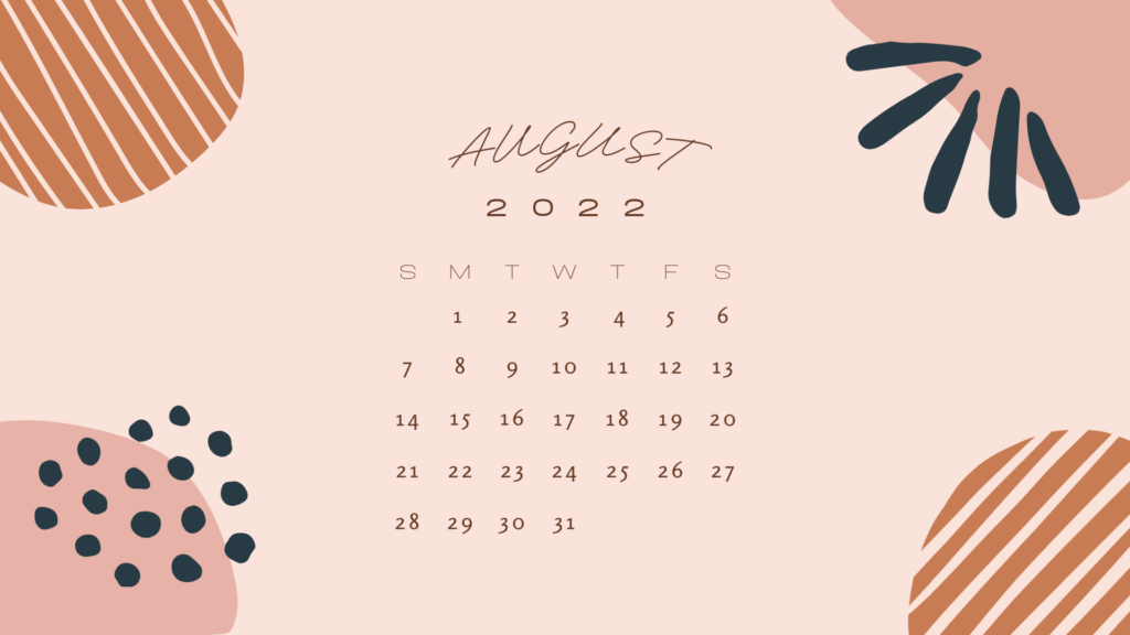 Free August 2022 Desktop Calendar Backgrounds; Here are your free August backgrounds for computers. Tech freebies!