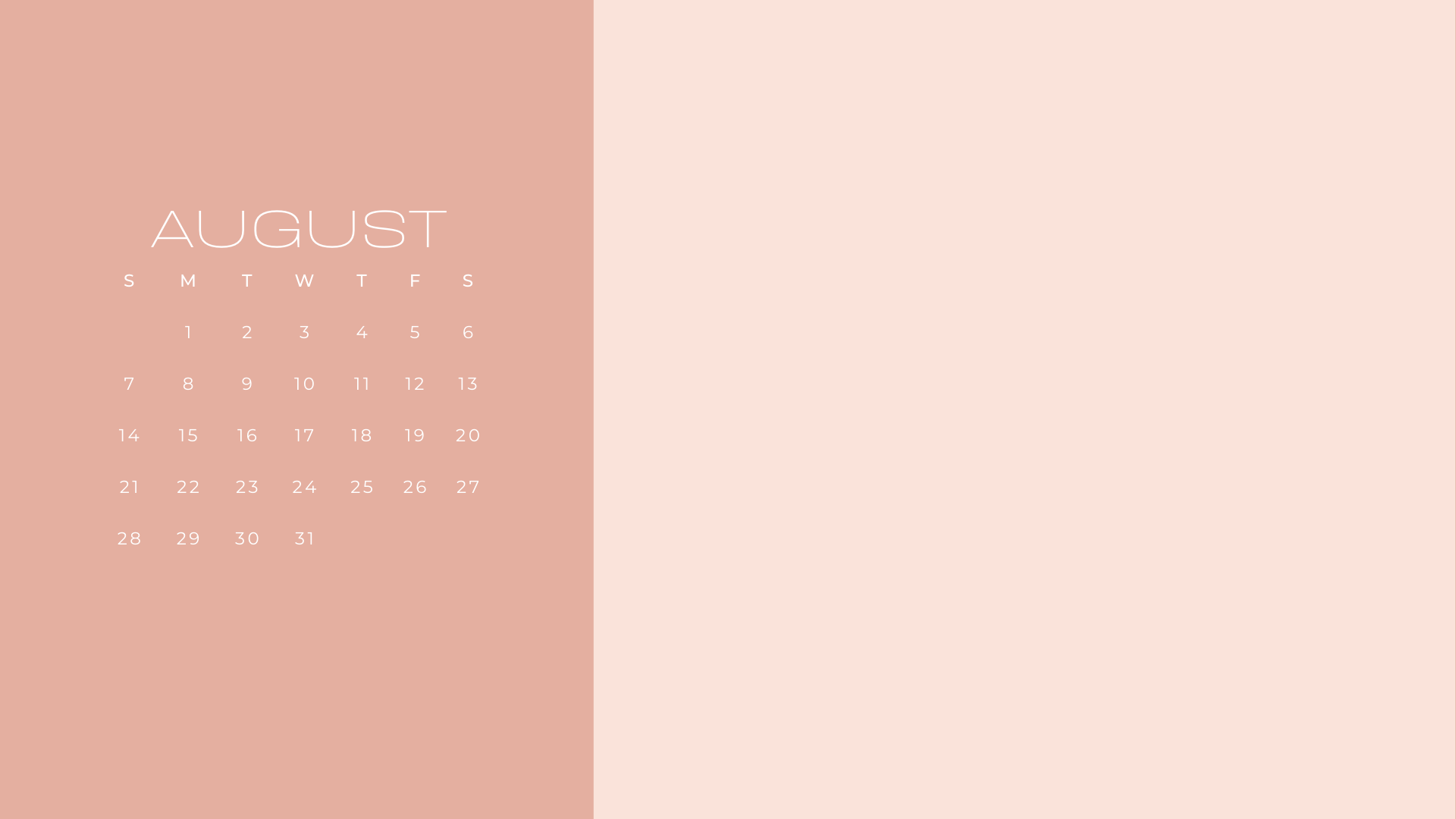 Free August 2022 Desktop Calendar Backgrounds - Nikki's Plate