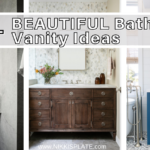 15 Beautiful Bathroom Vanity Ideas for Your Dream Bathroom; bathroom vanities inspo and trends to complete your ideal bathroom look! {Bathroom vanity ideas, bathroom vanities, Beautiful Bathroom Vanity Ideas, bathroom vanities, bathroom vanity, bathroom cabinets, bathroom vanities ideas}