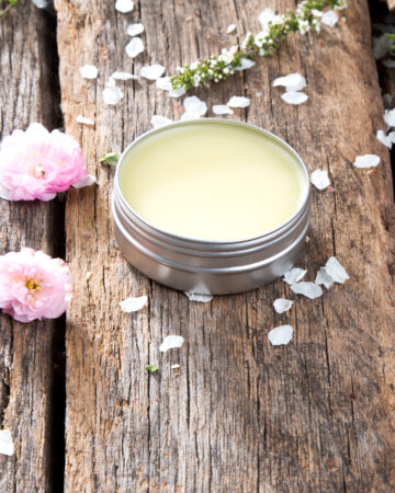 Natural Vapor Rub Recipe for Children Under 10 Years Old; easy cold and congestion relief vapor rub recipe using coconut oil, shea butter, beeswax, essential oils!