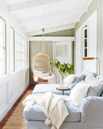 Tips for Creating a Comfortable Sunroom; Everything you need to know about designing the perfect sunroom for your home! Sunroom ideas, Sunroom decor and sunroom furniture!