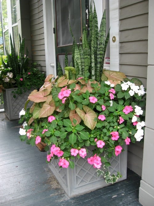 25 Beautiful Planters for Front Porch; Planters are an inexpensive way to add style and color to a deck, porch or patio. Here are 25 front porch planters to copy!