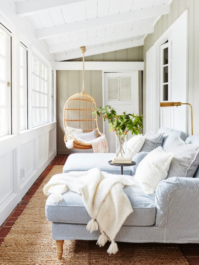 Tips for Creating a Comfortable Sunroom; Everything you need to know about designing the perfect sunroom for your home! Sunroom ideas, Sunroom decor and sunroom furniture!