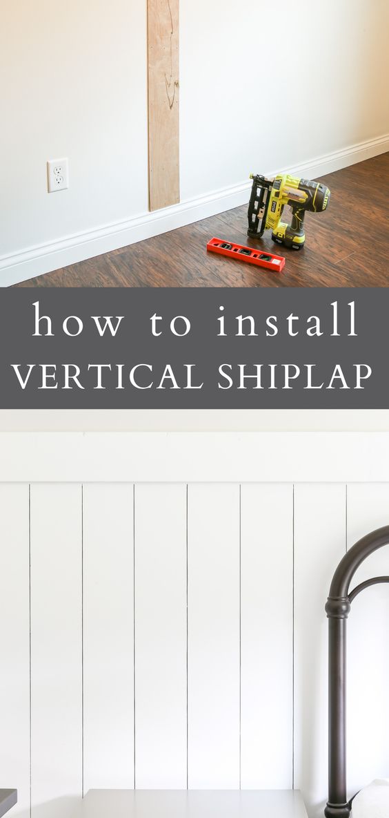 35 Vertical Shiplap Wall Ideas - Nikki's Plate