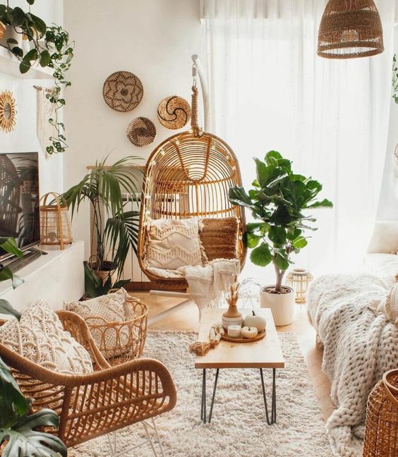 25 Cute Modern Boho Living Room Ideas - Nikki's Plate