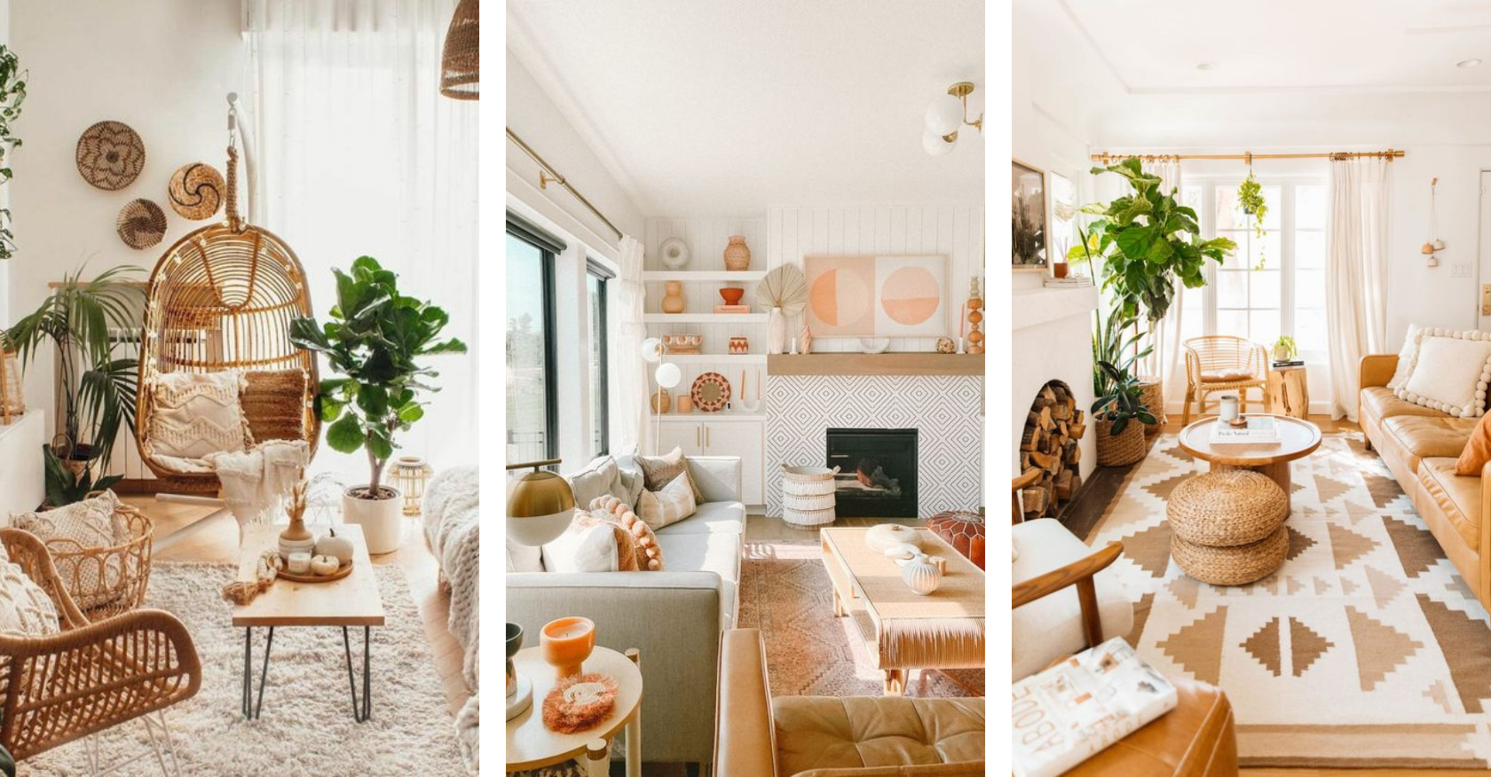 25 Cute Modern Boho Living Room Ideas