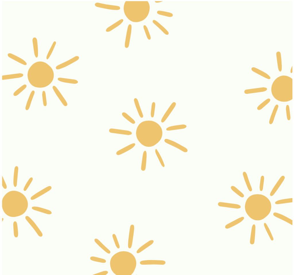 Boho Yellow Nursery with Sunshine Wallpaper (Gender Neutral)