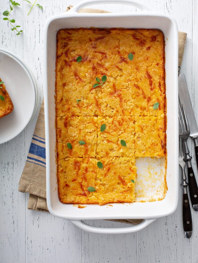 Cornbread and cheese casserole