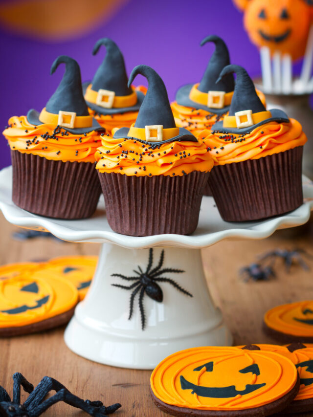 EASY WITCH HAT HALLOWEEN CUPCAKES