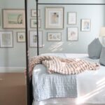 Bedroom Benjamin Moore Quiet Moments Paint Color: pale blue paint color inspiration for a tranquil and serene room.