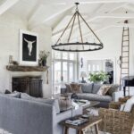 Grey Modern Farmhouse Living Room Ideas; ranch style decor pieces