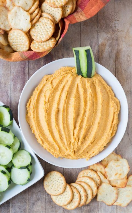 Pumpkin Hummus for Kids || 15 Healthy Halloween Treats Toddlers Will Love; Looking for healthy Halloween snacks for kids? Here are many favourite healthy halloween recipes for toddlers!