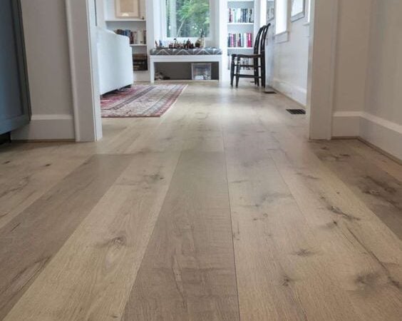 20 BEST Modern Farmhouse Flooring Ideas; living room white oak hardwood floors