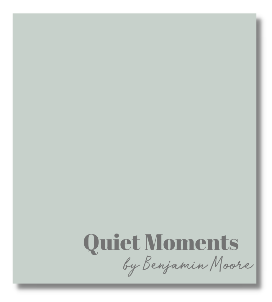 Benjamin Moore Quiet Moments Paint Color: pale blue paint color inspiration for a tranquil and serene room.
