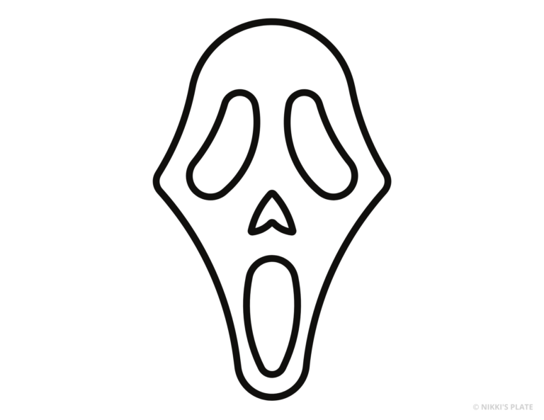 Scream Pumpkin Carving Stencil FREE PRINTABLE 