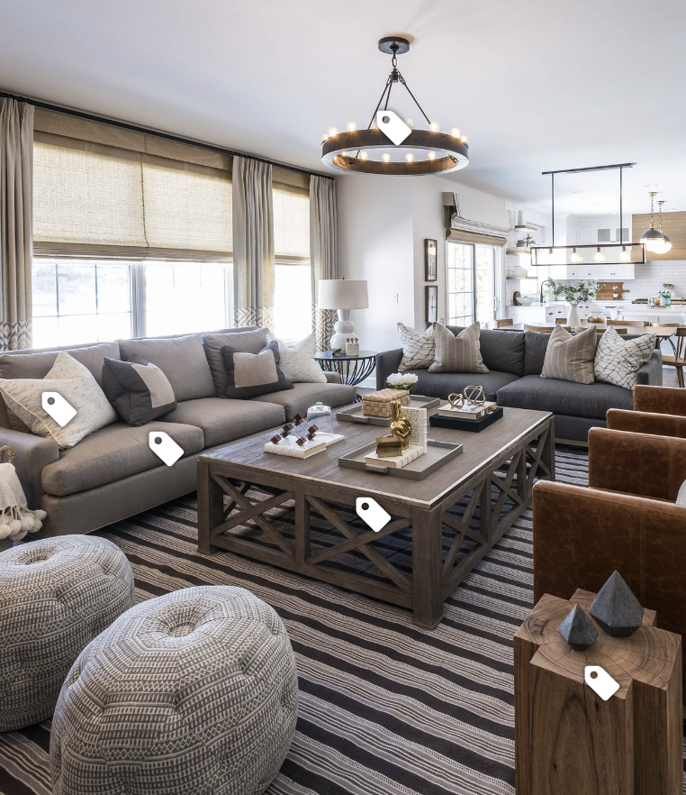 Grey Modern Farmhouse Living Room Ideas