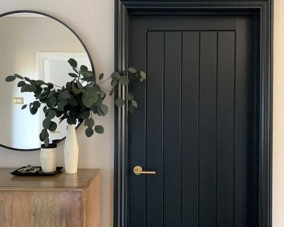 Black Interior Doors; Here are interior black doors that really add a bold touch to the home. Everything from farmhouse black interior doors to modern interior doors!