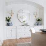 Tips to style a dining room buffet to make it the center piece in your dining room! Get creative with these buffet design ideas!