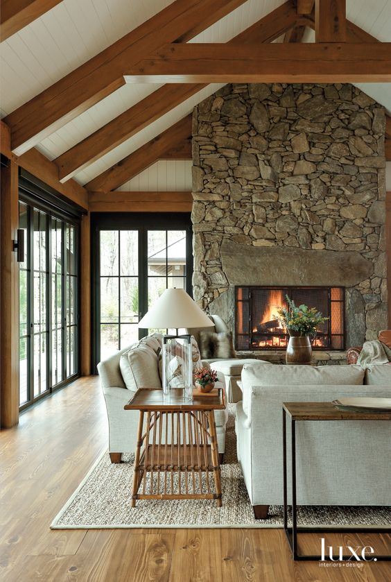 25 Most Beautiful Lake House Living Rooms