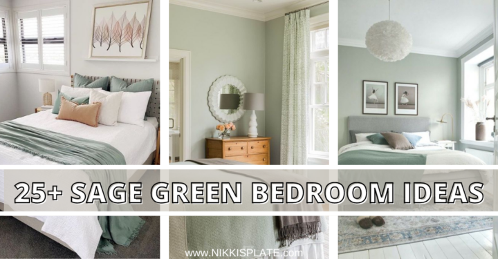 25 Sage Green Bedroom Ideas - Nikki's Plate
