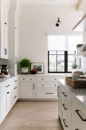 40 White Cabinets with Black Hardware Kitchen Ideas - NP