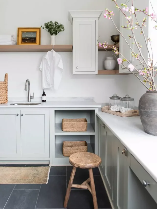 30 EPIC LAUNDRY ROOM SHELVING IDEAS - Nikki&rsquo;s Plate