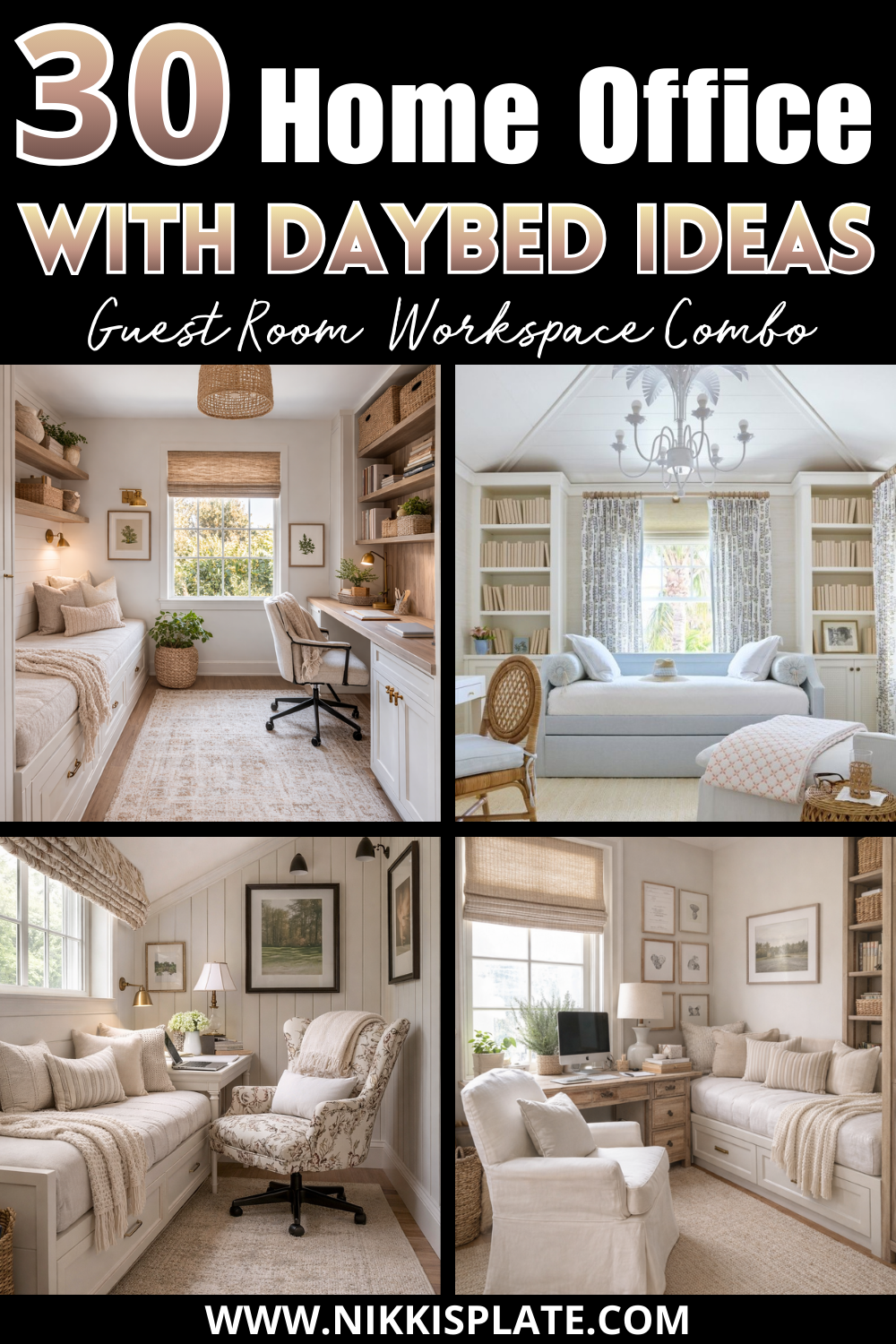 Looking for smart ways to design a home office with daybed? These 30 office with daybed ideas show how to create a beautiful guest room workspace combo — perfect for small spare bedrooms, apartments, or multifunctional spaces. From built-in window seats to cozy neutral layouts and modern storage solutions, you’ll find inspiration for every style. Save this for later if you're planning a small office guest room combo that actually works! 🏡✨
#homeofficeideas #officewithdaybed #guestroomideas #smallspaceliving #homeofficedesign