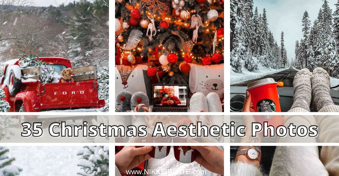 Christmas Aesthetic Photos to Put You in the Holiday Spirit; everything Christmas photos, cozy winter holiday and Christmas decorating ideas!