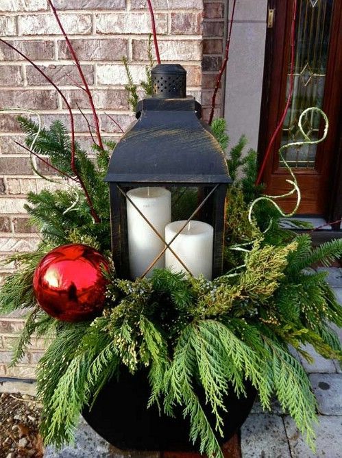 Pretty Christmas Lantern Ideas; Lanterns are just about the most beautiful Christmas decorations you can think of and here are 25 more festive ideas for creating your own.
