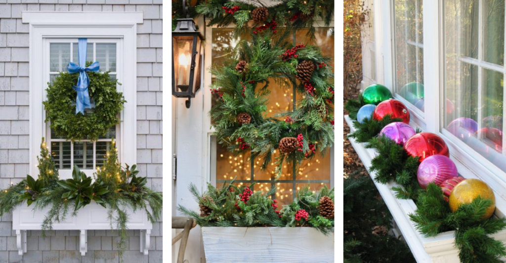 40 Christmas Window Boxes Ideas Nikki