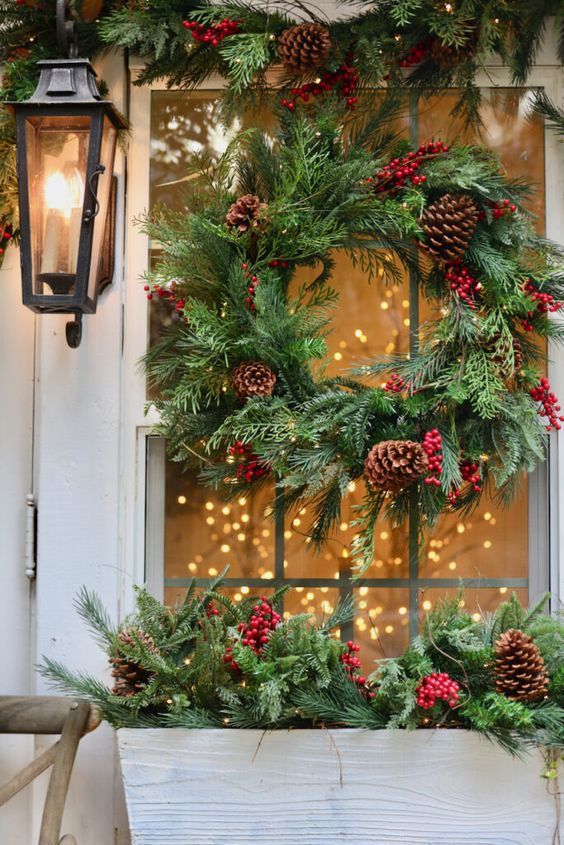 Christmas window boxes ideas; a list of all the beautiful Christmas window box designs and decor ideas.