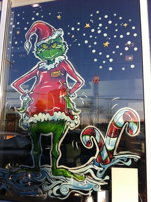 Cute Christmas Window Painting Ideas; Here are 20 easy Christmas window painting ideas to recreate on your windows this holiday season!